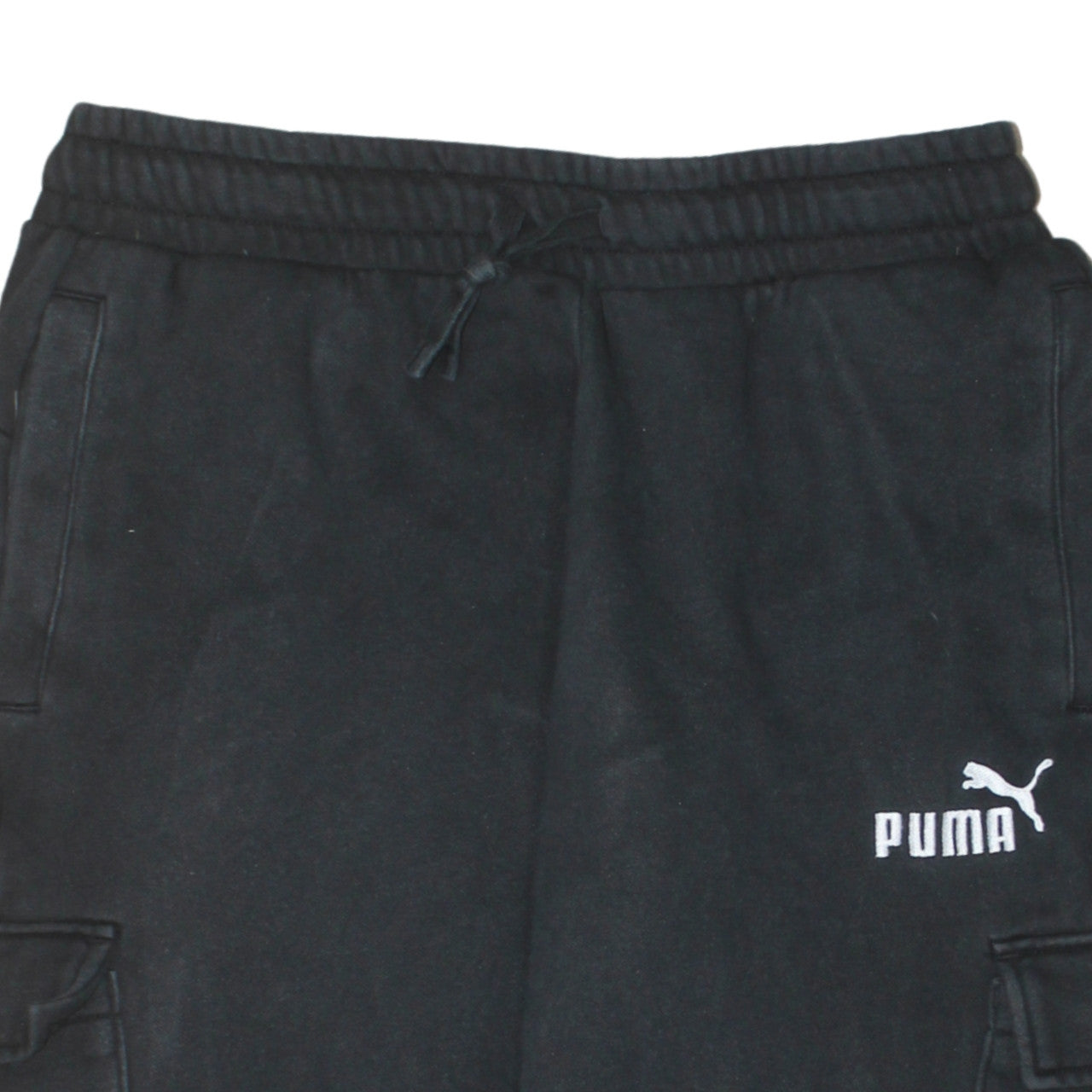 Puma Men's Black Cargo Jogger Trousers Size M Regular Fit