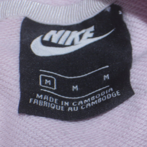 Nike Women’s Pink Pullover Hoodie Medium Long Sleeve Hoodie Sweatshirt