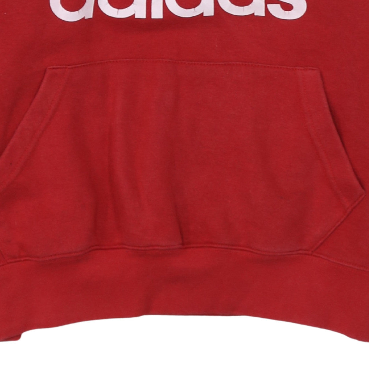 Adidas Women's Red Pullover Hoodie Small - Classic Trefoil Logo Sweatshirt