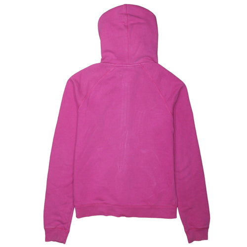 Nike Womens Pink Full Zip Hoodie Small Cotton Blend