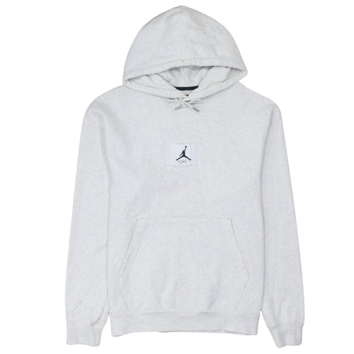 Jordan Men's Grey Pullover Hoodie Medium Logo Sportswear