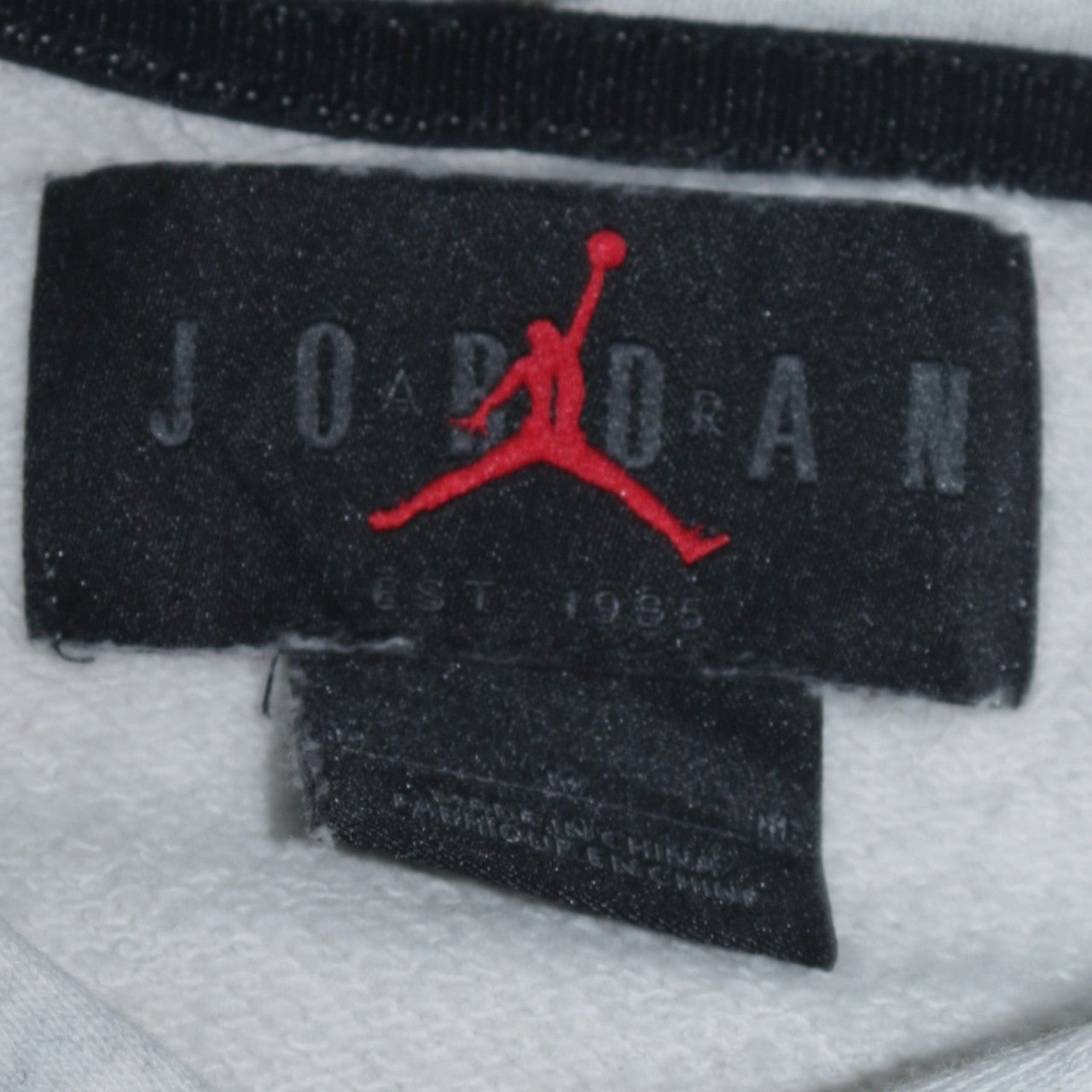 Jordan Men's Grey Pullover Hoodie Medium Logo Sportswear