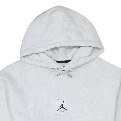 Jordan Men's Grey Pullover Hoodie Medium Logo Sportswear