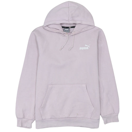 Puma Women Lilac Pullover Hoodie Medium Cotton Blend Casual
