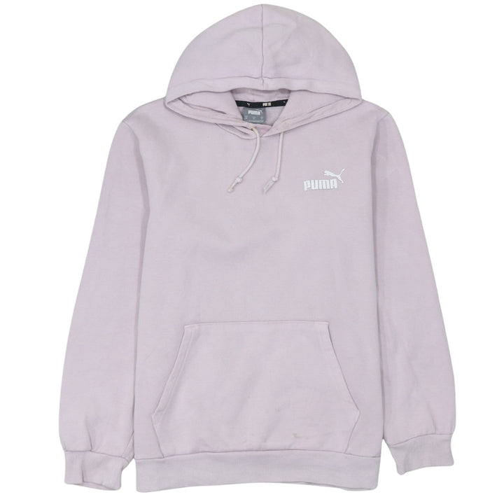 Puma Women Lilac Pullover Hoodie Medium Cotton Blend Casual