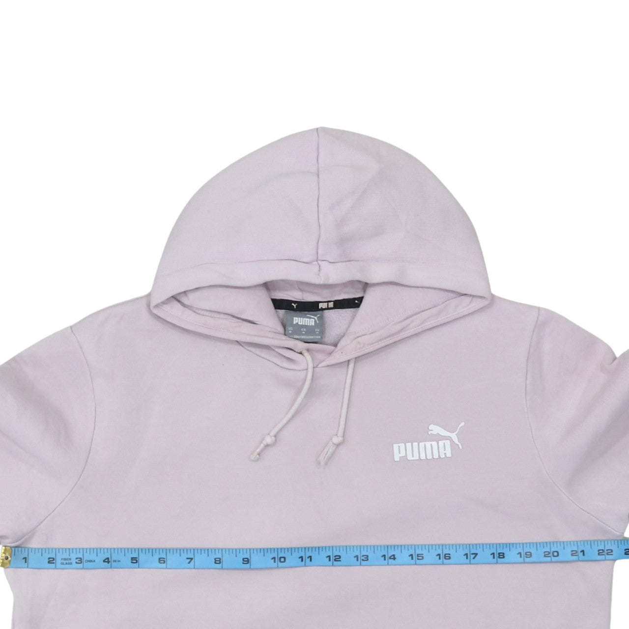 Puma Women Lilac Pullover Hoodie Medium Cotton Blend Casual
