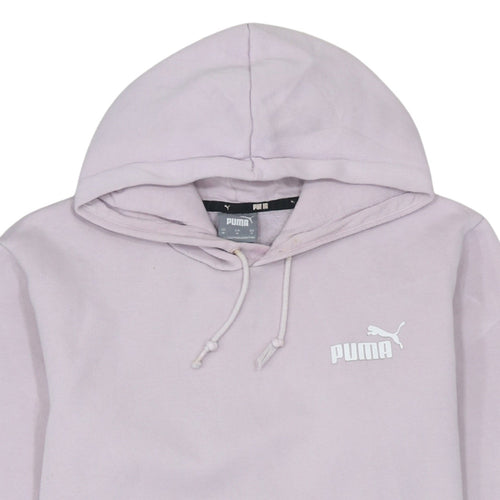 Puma Women Lilac Pullover Hoodie Medium Cotton Blend Casual