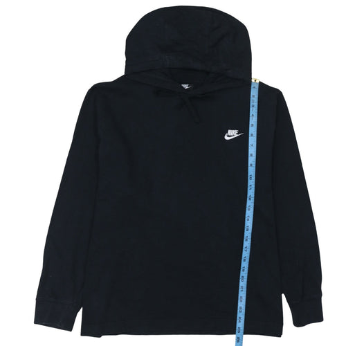 Nike Men's Black XL Pullover Hoodie Lightweight Cotton Sportswear