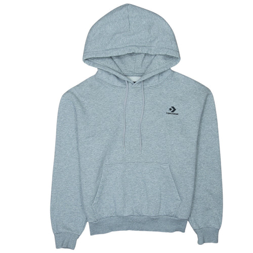 Converse Women's Grey Pullover Hoodie Size M Regular Fit