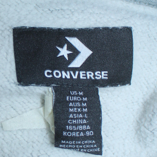 Converse Women's Grey Pullover Hoodie Size M Regular Fit