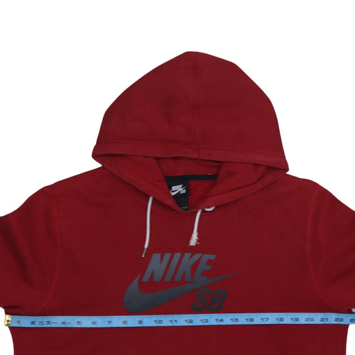 Nike SB Men's Red Pullover Hoodie Size M Graphic Skate Sweatshirt