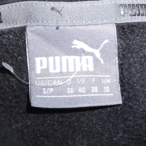 PUMA Womens Black Hoodie Size 10 Pullover Hooded Sweatshirt