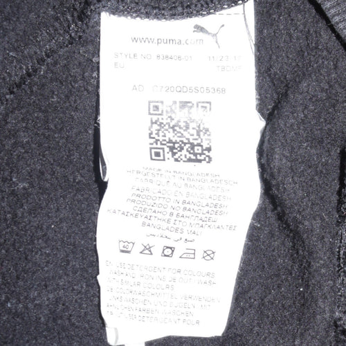 PUMA Womens Black Hoodie Size 10 Pullover Hooded Sweatshirt
