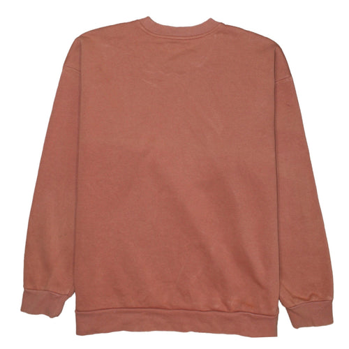 adidas Women’s Brown Crew Neck Pullover Sweatshirt UK 12 Logo Print