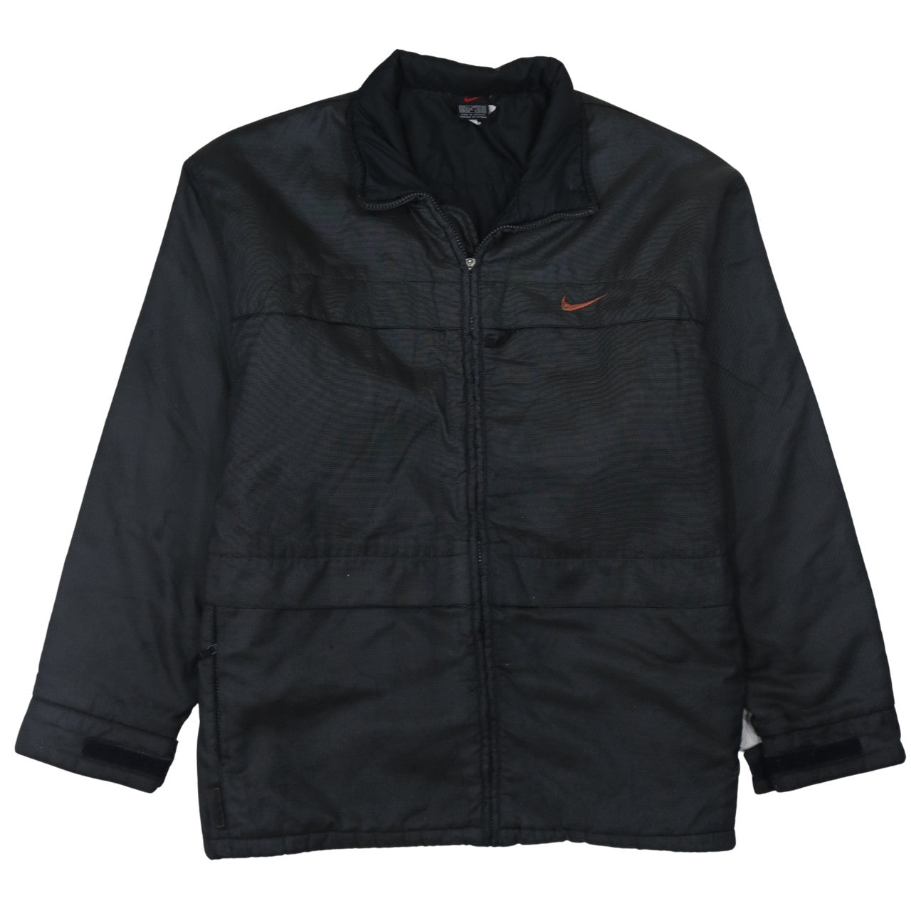 Nike Mens Black L Full Zip Logo Winter Softshell Jacket