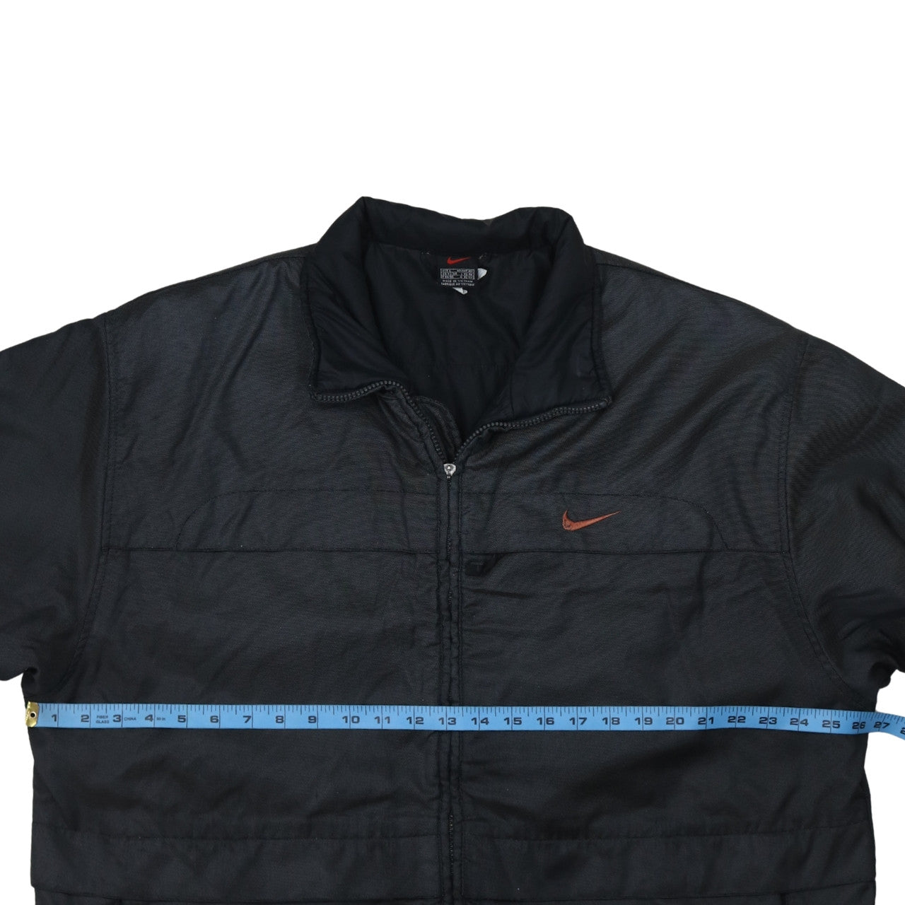 Nike Mens Black L Full Zip Logo Winter Softshell Jacket