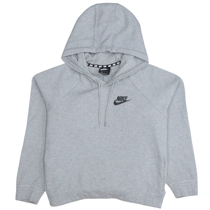 Nike Women’s Grey Relaxed Fit Pullover Hoodie Size L