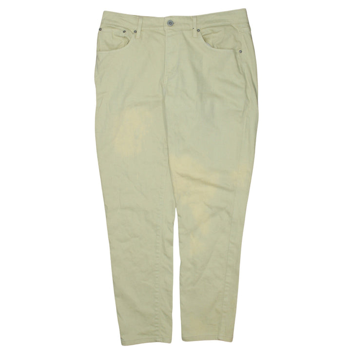 Levi's Women's Beige High Rise Demi Curve Straight Jeans Size 31
