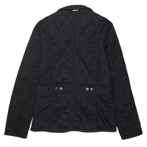 Barbour Womens Black Quilted Mid-Length Jacket Size 8
