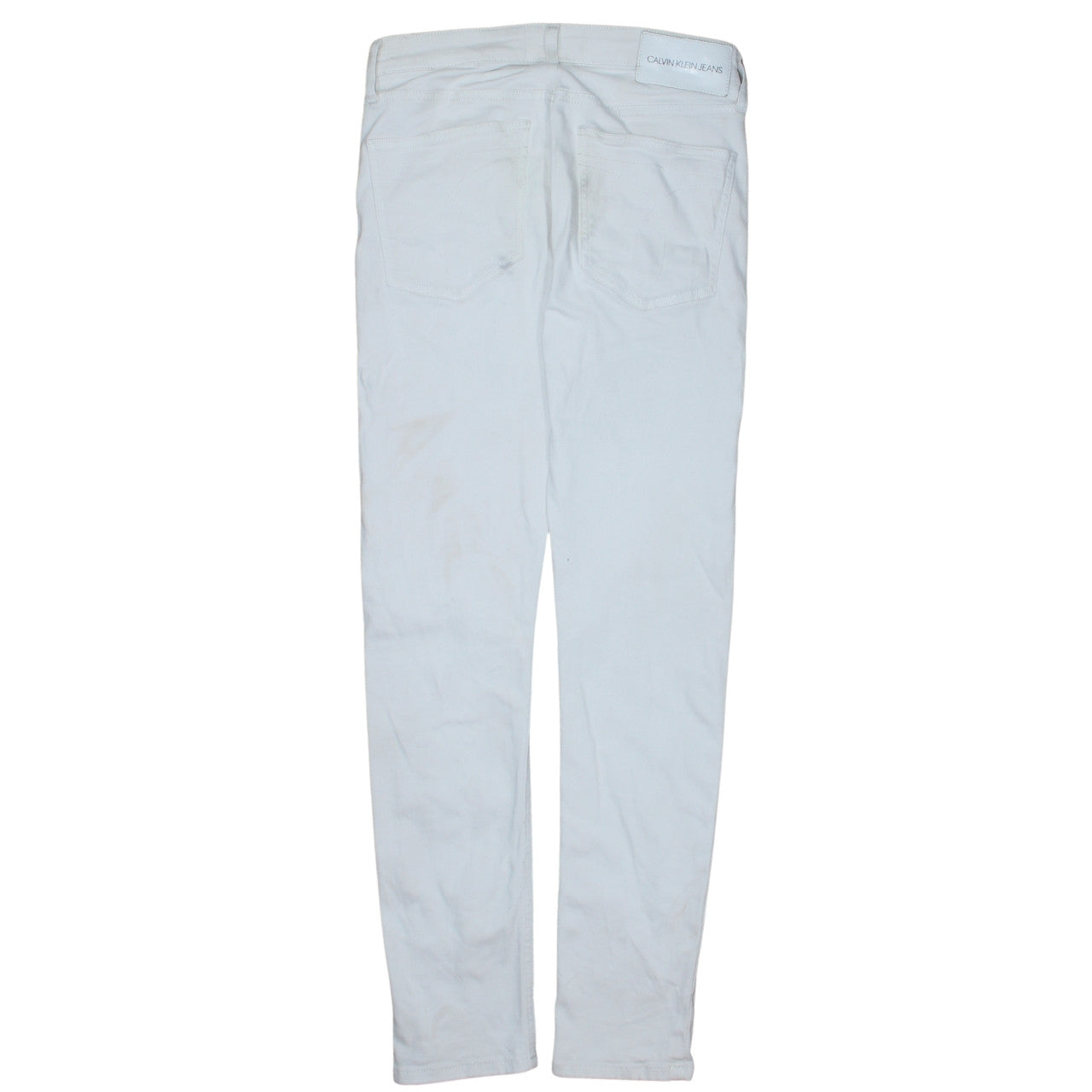 Calvin Klein Jeans Womens White Slim Fit Stretch Skinny Jeans W30 L32
