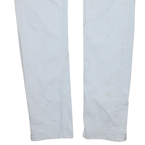 Calvin Klein Jeans Womens White Slim Fit Stretch Skinny Jeans W30 L32