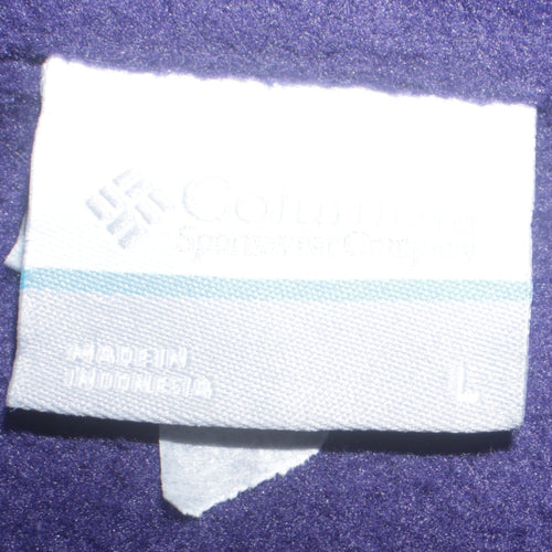 Columbia Women's Purple Fleece Zip Jacket Size L Outdoor Casual