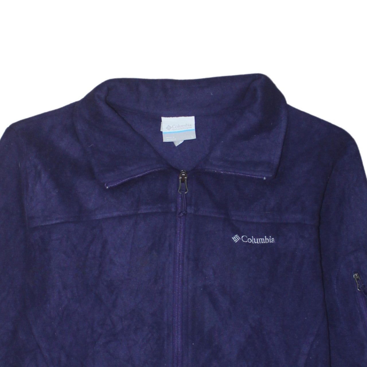 Columbia Women's Purple Fleece Zip Jacket Size L Outdoor Casual