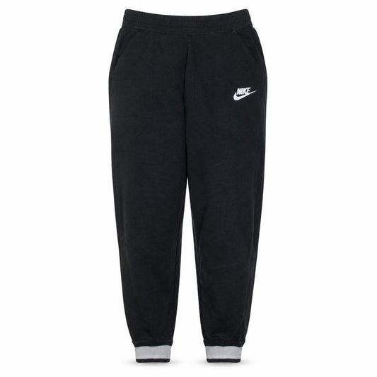 Front view of Nike Men's Black Regular Fit Tapered Sweatpants S