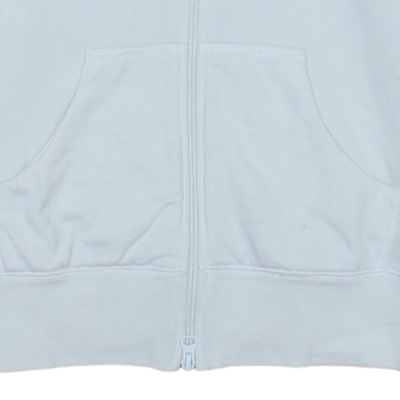 Nike Womens White Full Zip Hoodie Size 10 Cotton Blend Sportswear