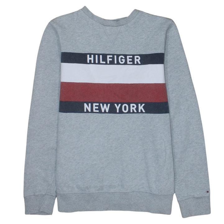 Tommy Hilfiger Men's Grey Sweatshirt Crew Neck Pullover Size M