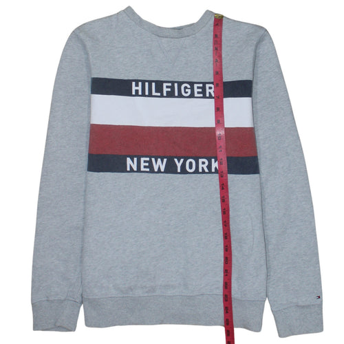 Tommy Hilfiger Men's Grey Sweatshirt Crew Neck Pullover Size M