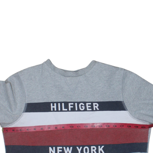 Tommy Hilfiger Men's Grey Sweatshirt Crew Neck Pullover Size M