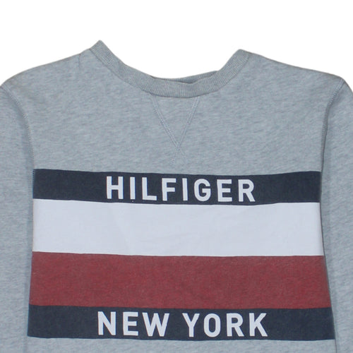 Tommy Hilfiger Men's Grey Sweatshirt Crew Neck Pullover Size M