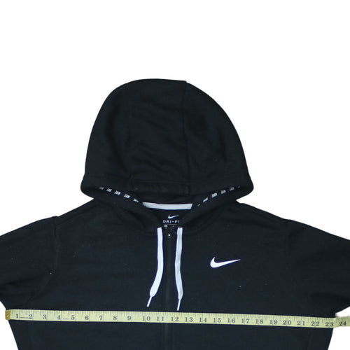 Nike Mens Black Dri-Fit Full Zip Hoodie L Hooded Sweatshirt