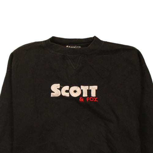 Scott & Fox Boys Black Crew Neck Pullover Sweatshirt Size 16 Years