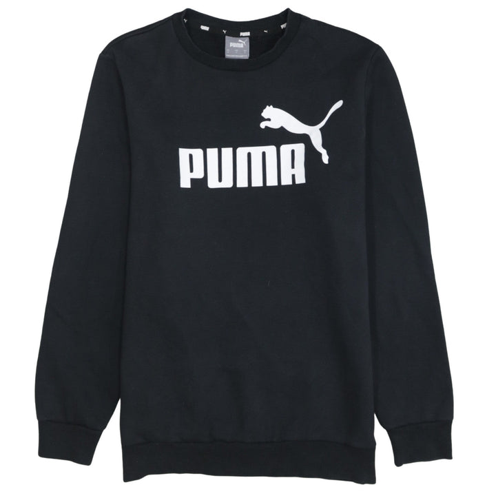 Puma Men's Black Small Crew Neck Pullover Sweatshirt