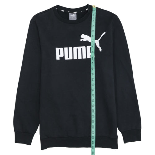 Puma Men's Black Small Crew Neck Pullover Sweatshirt