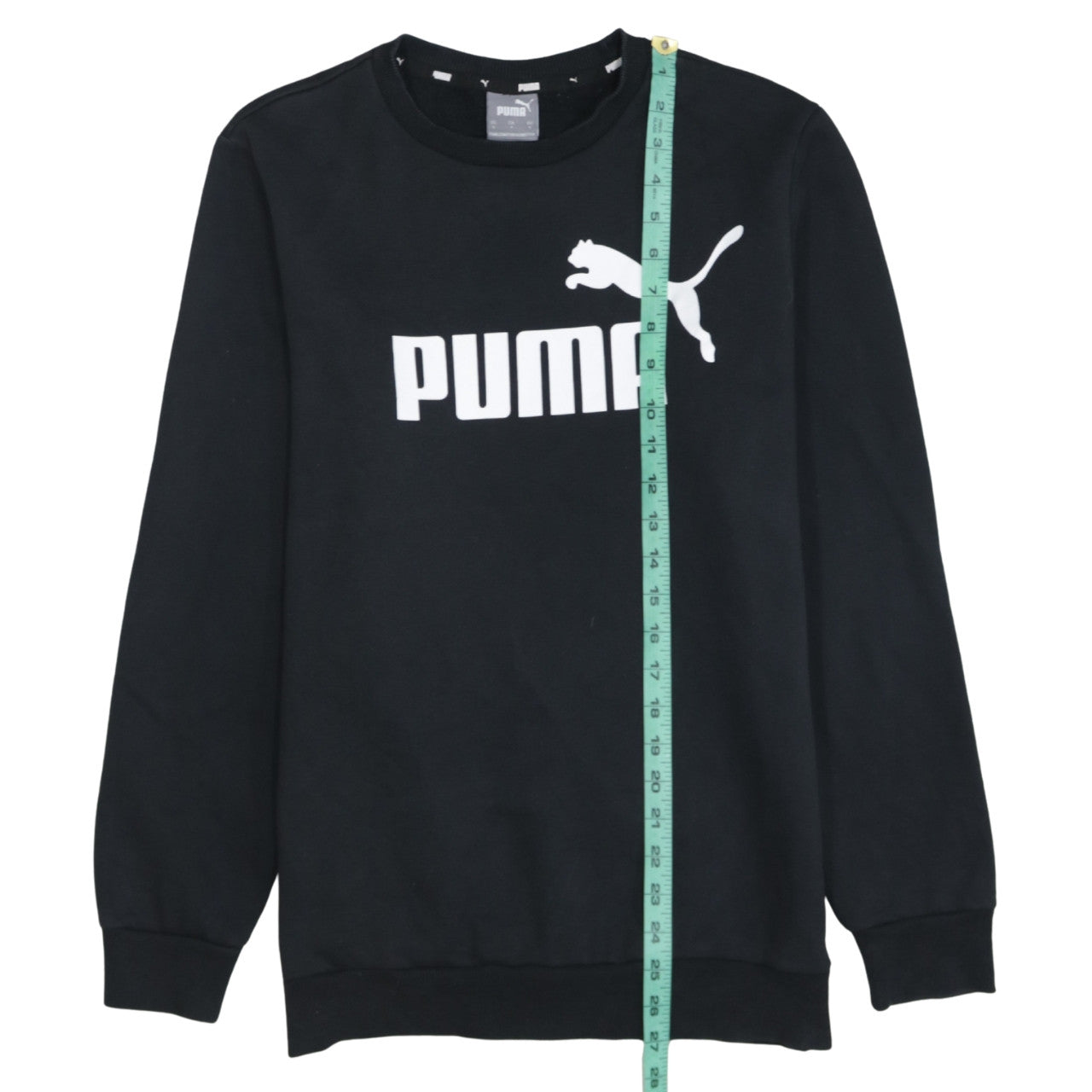 Puma Men's Black Small Crew Neck Pullover Sweatshirt
