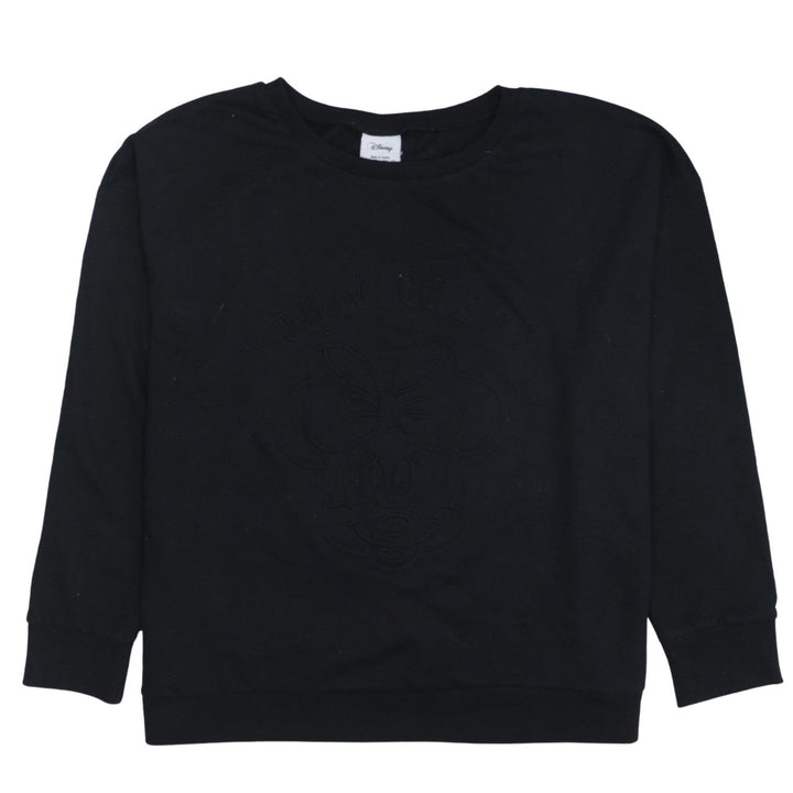 Disney Atmosphere Women's Black Minnie Mouse Sweatshirt Size 20