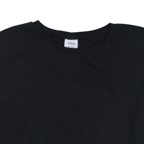 Disney Atmosphere Women's Black Minnie Mouse Sweatshirt Size 20