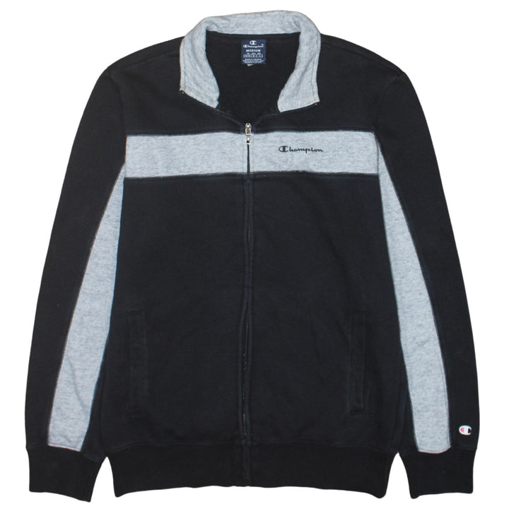 Champion Men's Black Full Zip Fleece Sweatshirt Medium