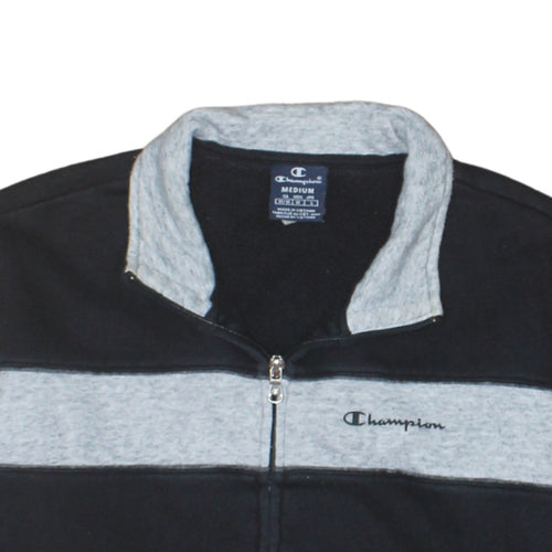 Champion Men's Black Full Zip Fleece Sweatshirt Medium