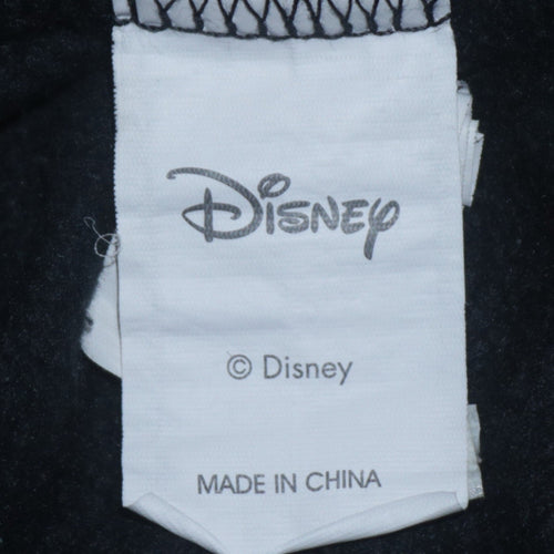 Disney Girls Black Mickey Mouse Pullover Hoodie L Graphic Print
