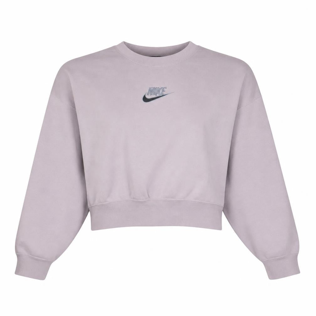 Front view of Nike Women's Lilac Crew Neck Pullover Sweatshirt XS