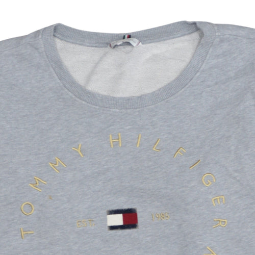Tommy Hilfiger Men's Grey 2XL Crew Neck Pullover Sweatshirt