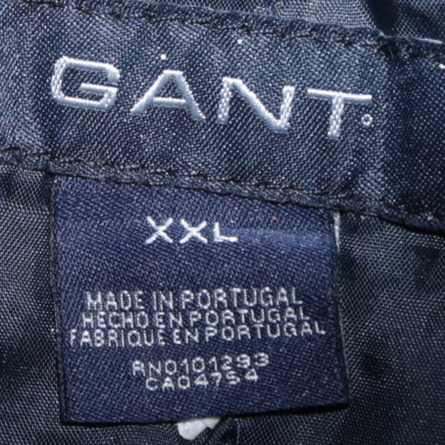 GANT Men's Brown 2XL Hooded Cotton Parka Coat