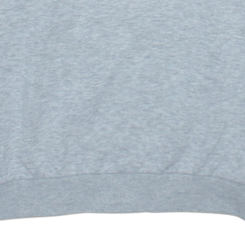 Fila Womens Grey Pullover Hoodie XS Logo Tape Detail