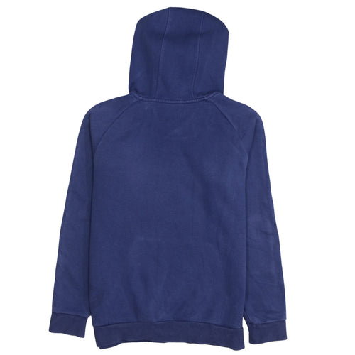Adidas Boys Blue Pullover Hoodie 13-14 Years Cotton Blend Sportswear