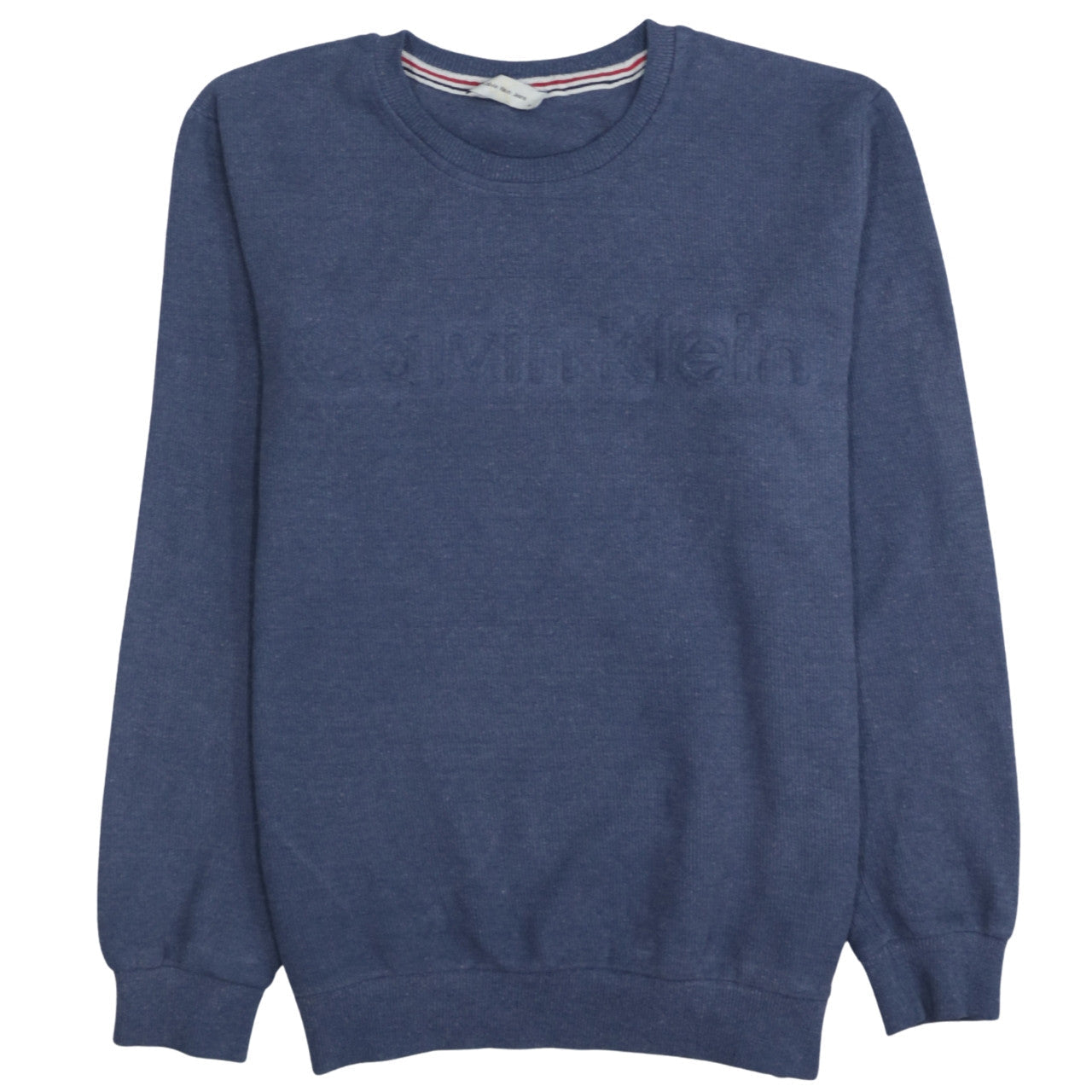 Calvin Klein Jeans Men's Blue Crew Neck Logo Sweatshirt M
