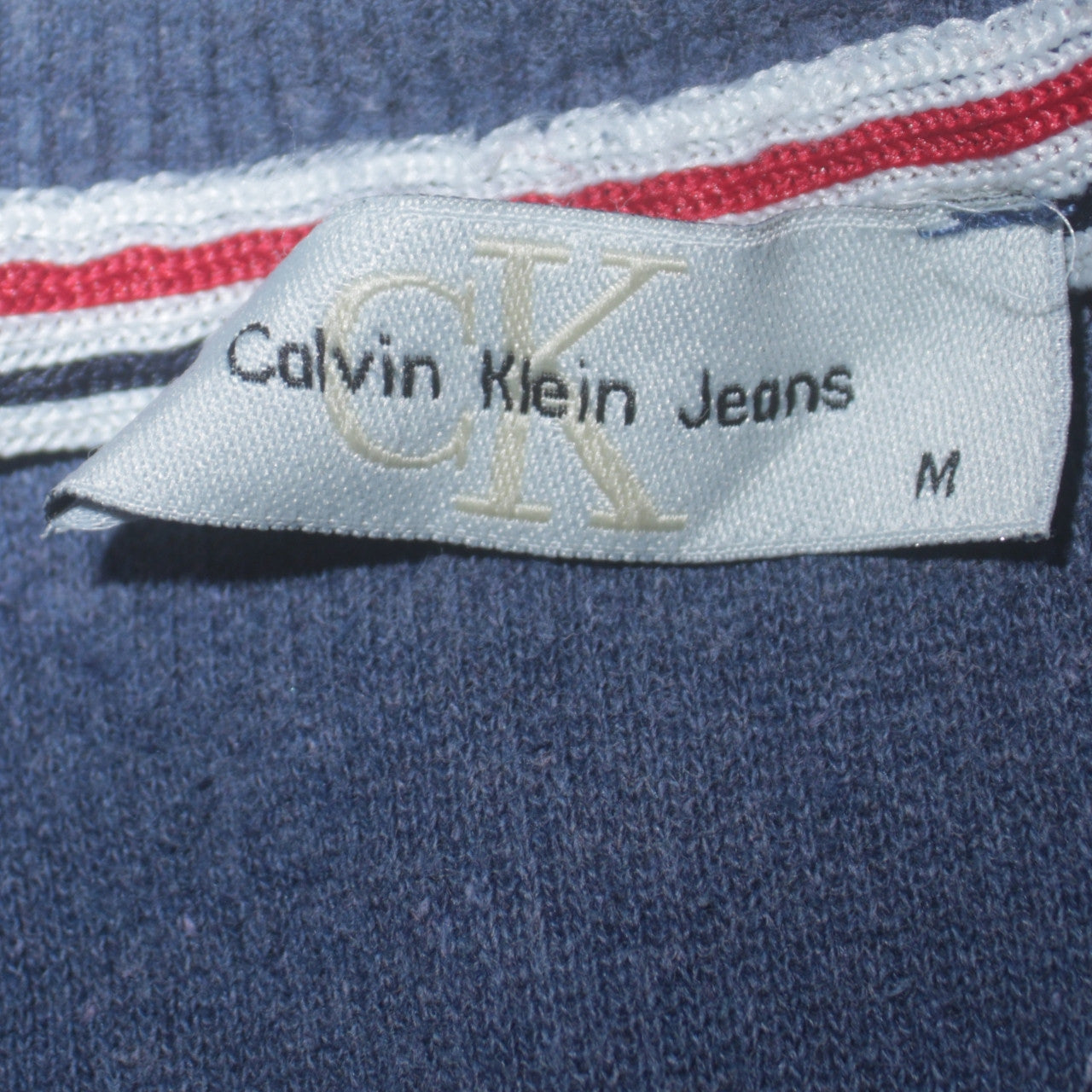 Calvin Klein Jeans Men's Blue Crew Neck Logo Sweatshirt M